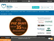 Tablet Screenshot of farmaciabarata.es